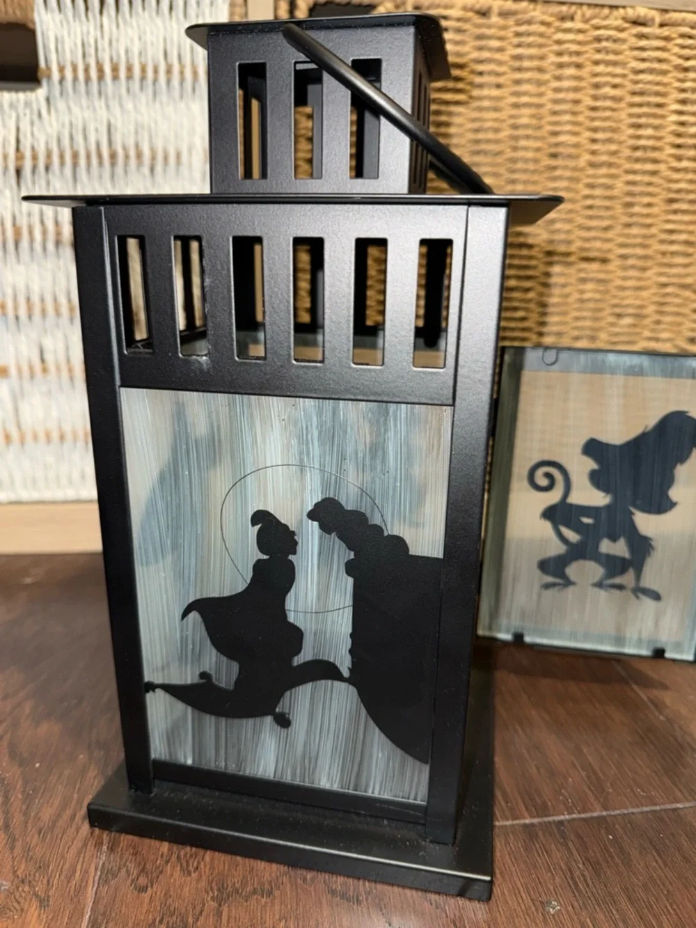 IKEA Black Metal Lantern Aladdin Silhouette